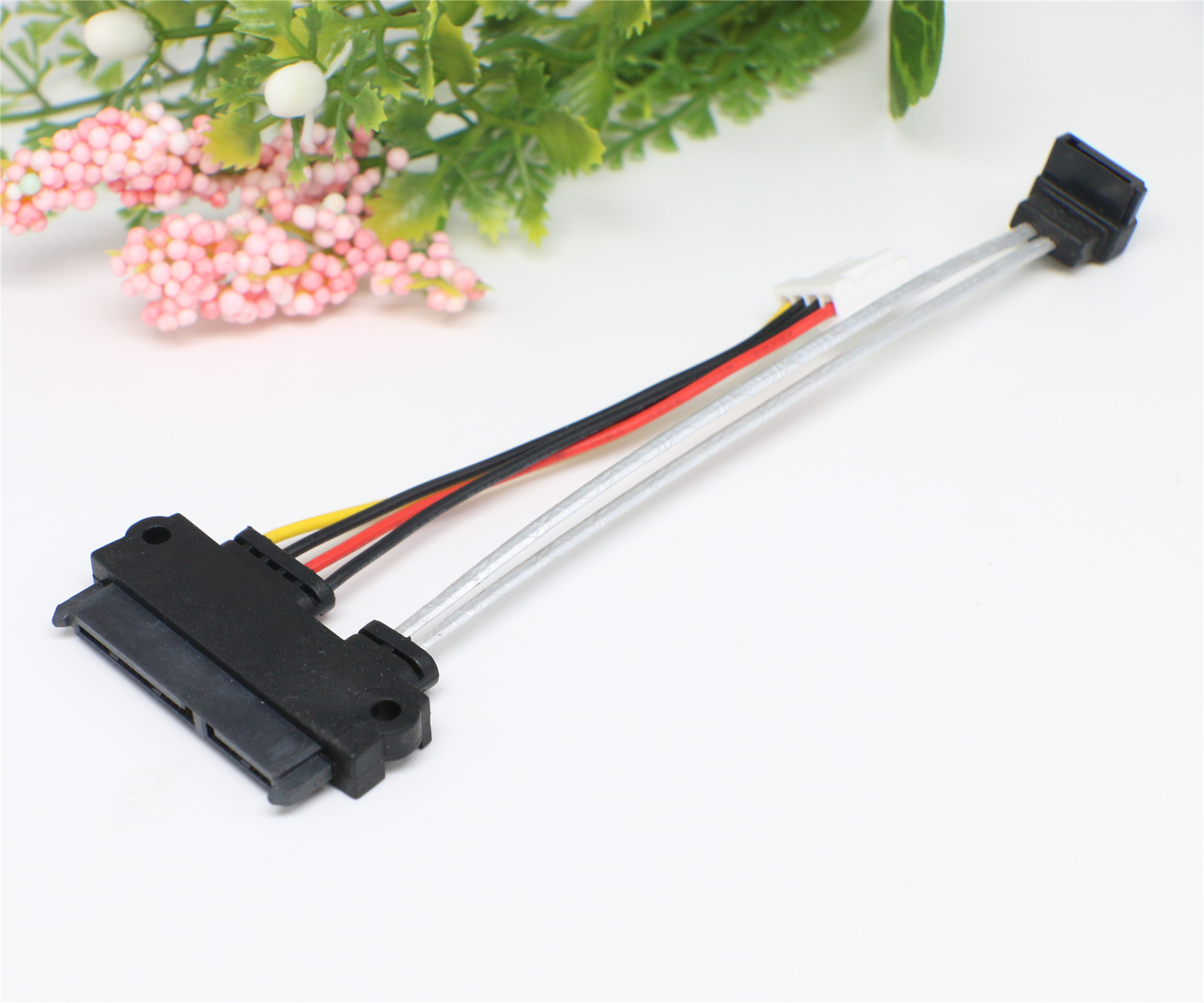 SATA7+15P 带螺丝孔连接线B款