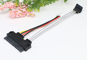 SATA7+15P 带90°螺丝孔-7P HPS4P 连接线