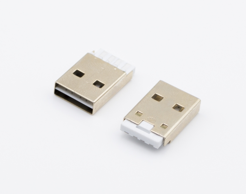昌都USB AM 双面插 焊线式 白胶